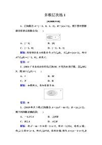 多维层次练1-集合-（全国百强重点中学复习资料，含答案解析）-新高考