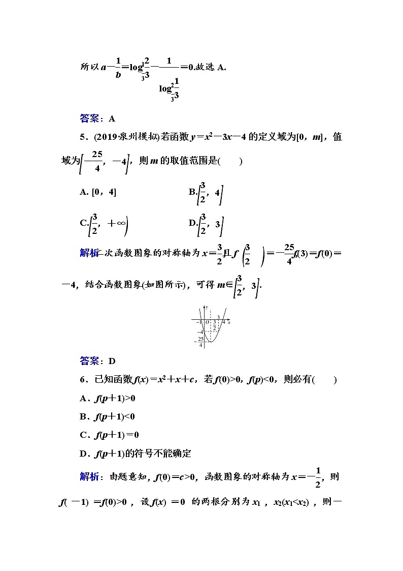 多维层次练8- 二次函数与幂函数（全国百强重点中学复习资料，含答案解析）-新高考学案第3页