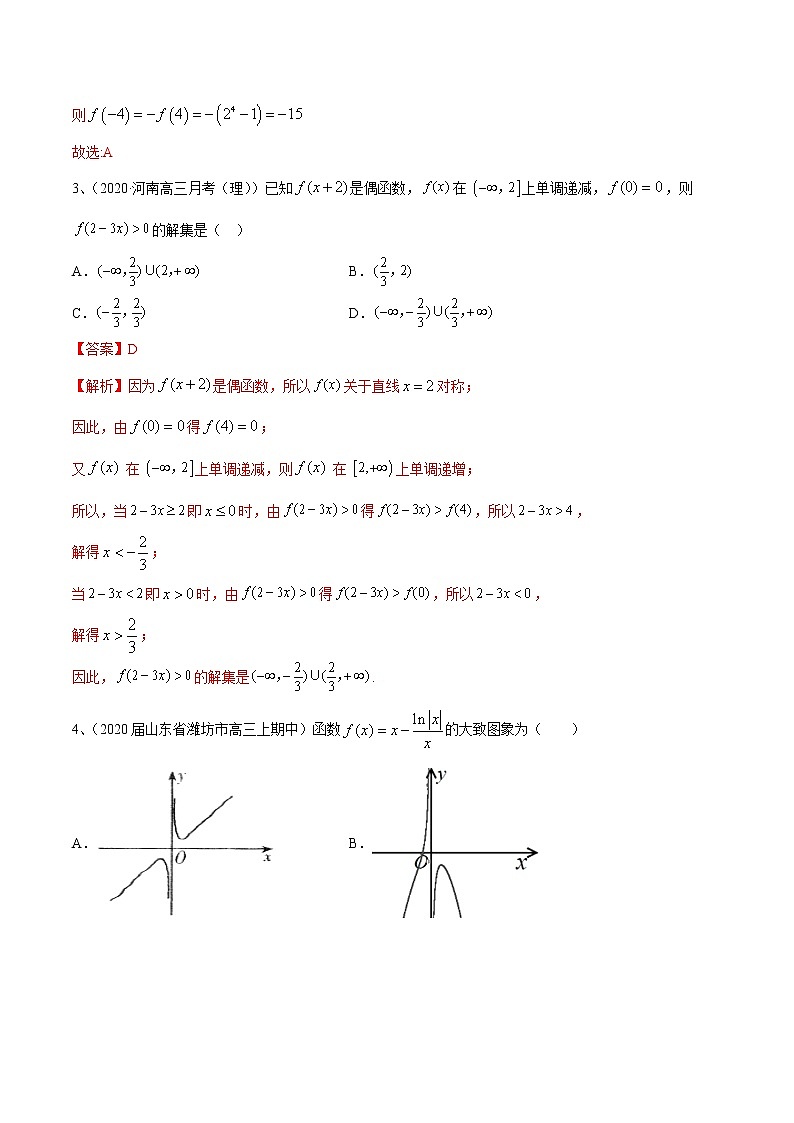 优化提升专题训练（新高考） 函数的性质及其应用（含答案解析）学案第2页