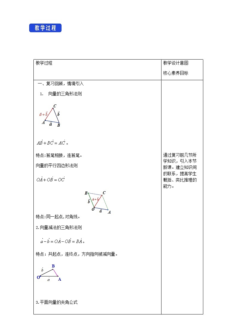 6.4.1 平面几何中的向量方法 教学设计（1）-人教A版高中数学必修第二册第2页