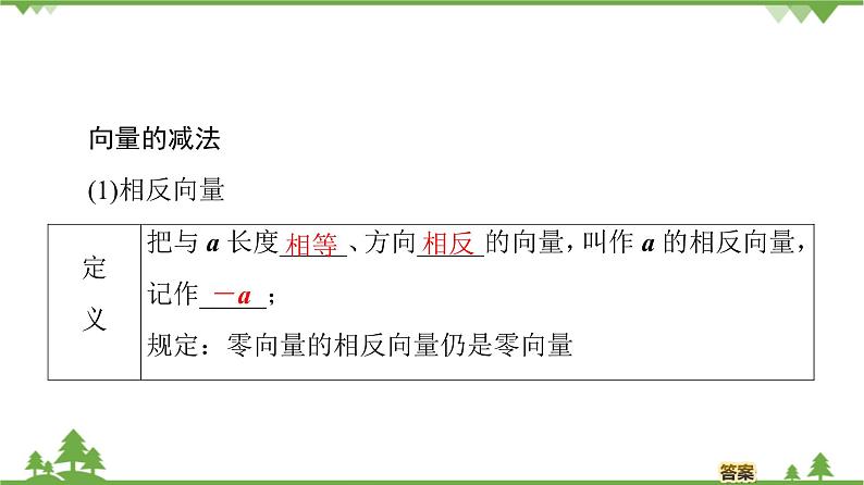 北师大版（2019）高中数学必修第二册2.2.2向量的减法-课件+教案+学案04