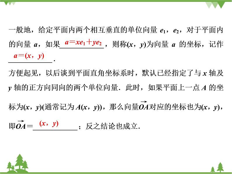 北师大版（2019）高中数学必修第二册 第二章课件4.2平面向量及运算的坐标表示第5页