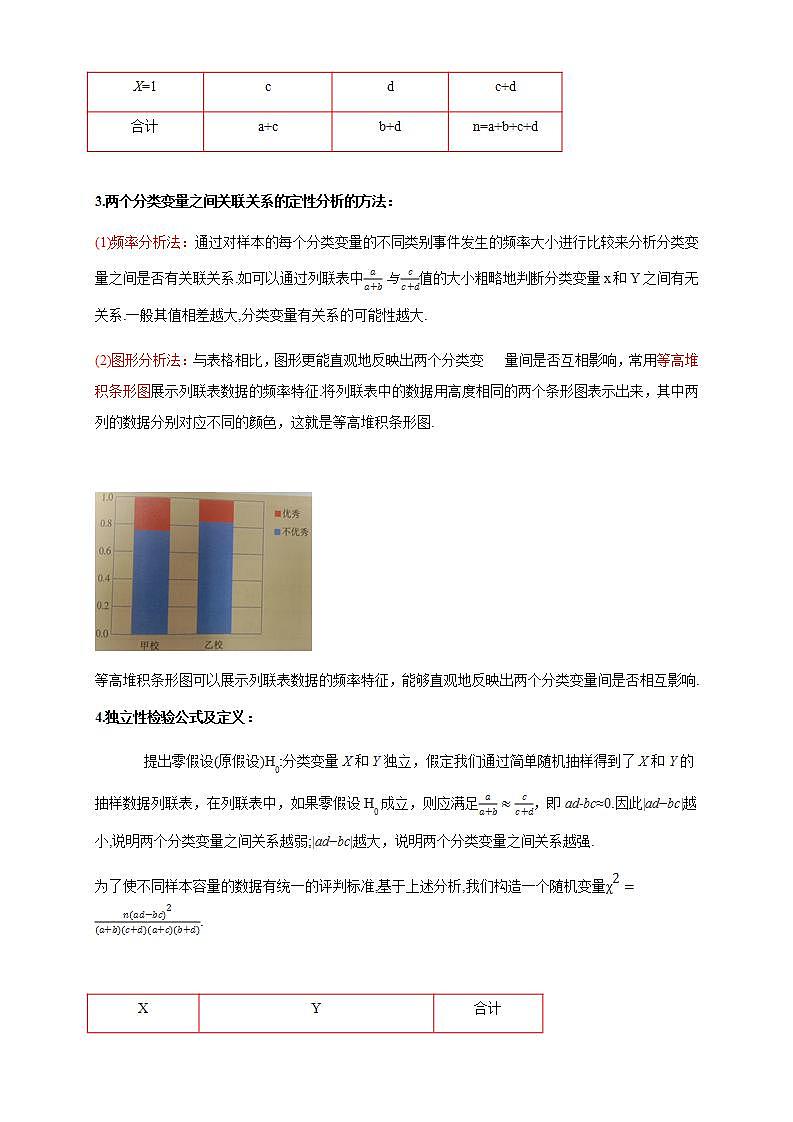 8.3 分类变量与列联表   (人教A版 选择性必修第三册)课件+教案+导学案+练习02