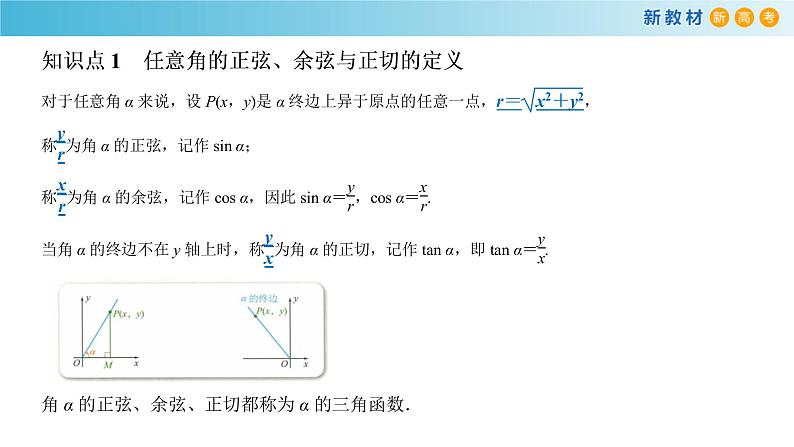 7.2.1 三角函数的定义 人教B版高中数学必修第三册课件+教案+导学案+练习03