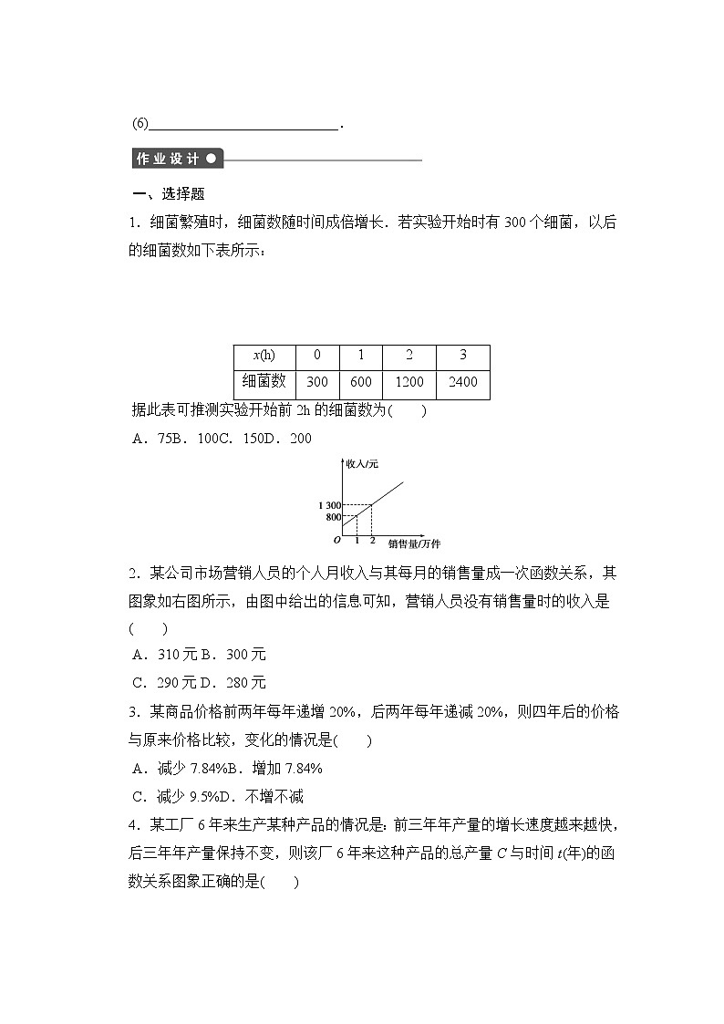 高中数学（人教版A版必修一）配套课时作业：第三章 函数的应用 3.2.2 Word版含解析教案第2页