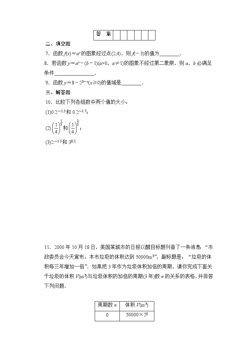 高中数学（人教版A版必修一）配套课时作业：第二章 基本初等函数 （Ⅰ） 2.1.2（一） Word版含解析教案03