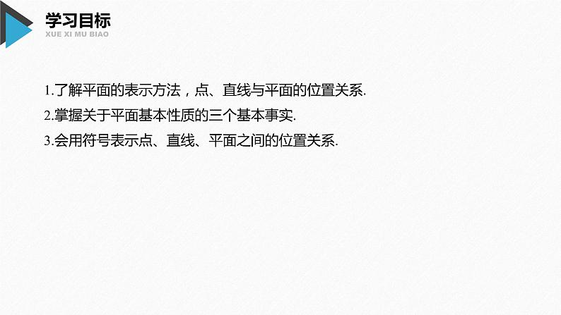 新人教A版必修第二册教学课件：8.4.1平　面02