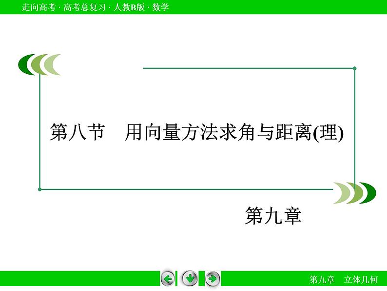 第9章 第8节用向量方法求角与距离(理)课件PPT03