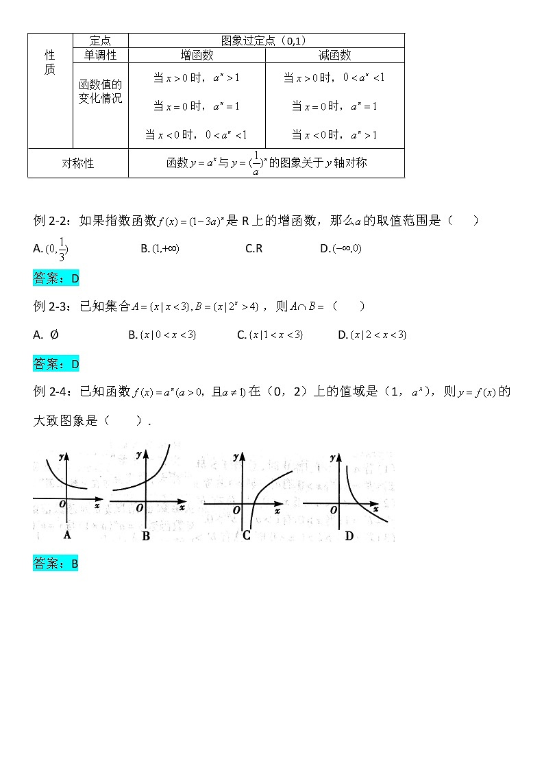 4.2指数函数-【新教材】人教A版（2019）高中数学必修第一册讲义学案02