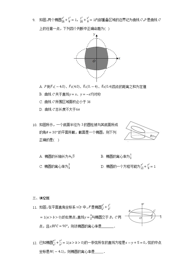 高中数学选择性必修第一册新人教A版—椭圆提优专项练习卷(含解析)03