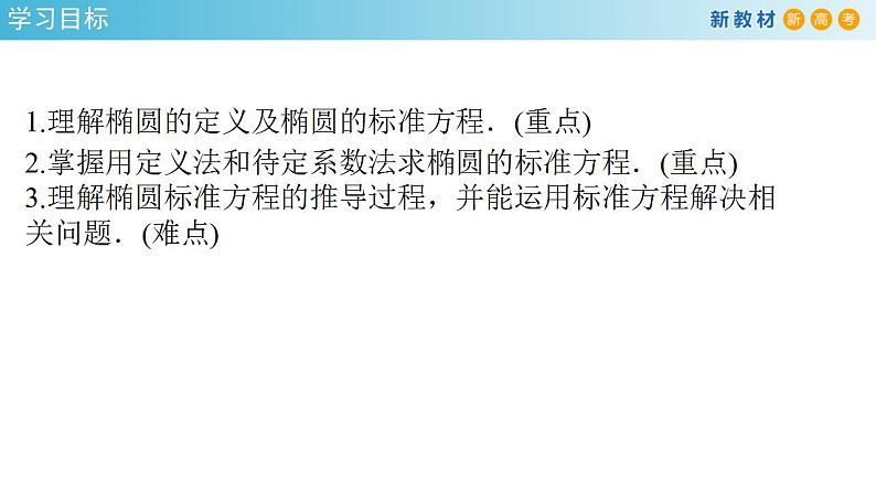 3.1.1 椭圆及其标准方程 课件-人教A版高中数学选择性必修第一册第2页