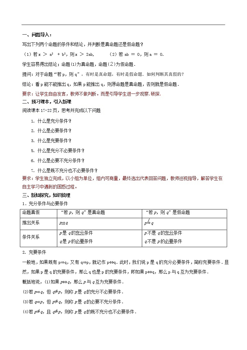 人教A版（2019年）必修一数学1.4 充分条件与必要条件（课件、教案、学案、配套练习含解析）02