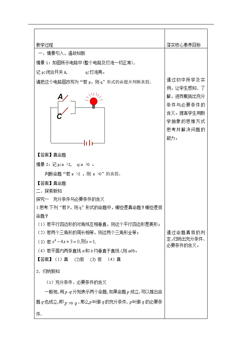 人教A版（2019年）必修一数学1.4 充分条件与必要条件（课件、教案、学案、配套练习含解析）03