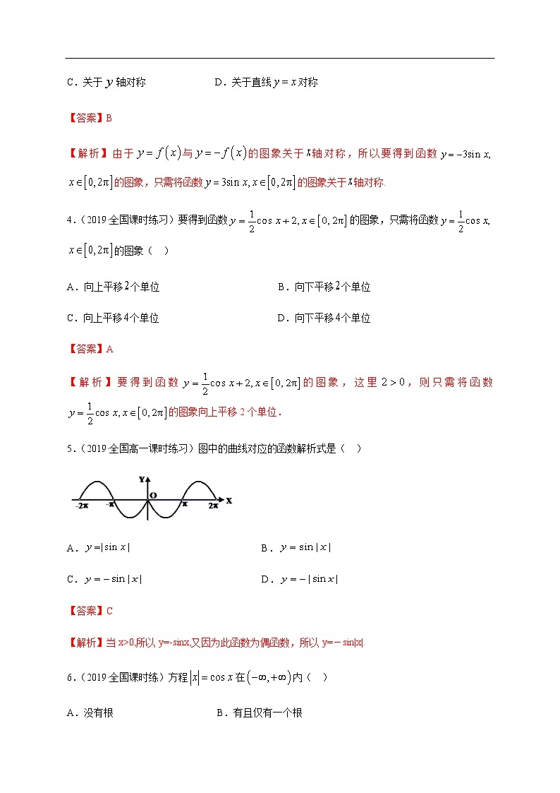 人教A版（2019年）必修一数学5.4.1 正弦函数、余弦函数的图像（课件、教案、学案、配套练习含解析）02