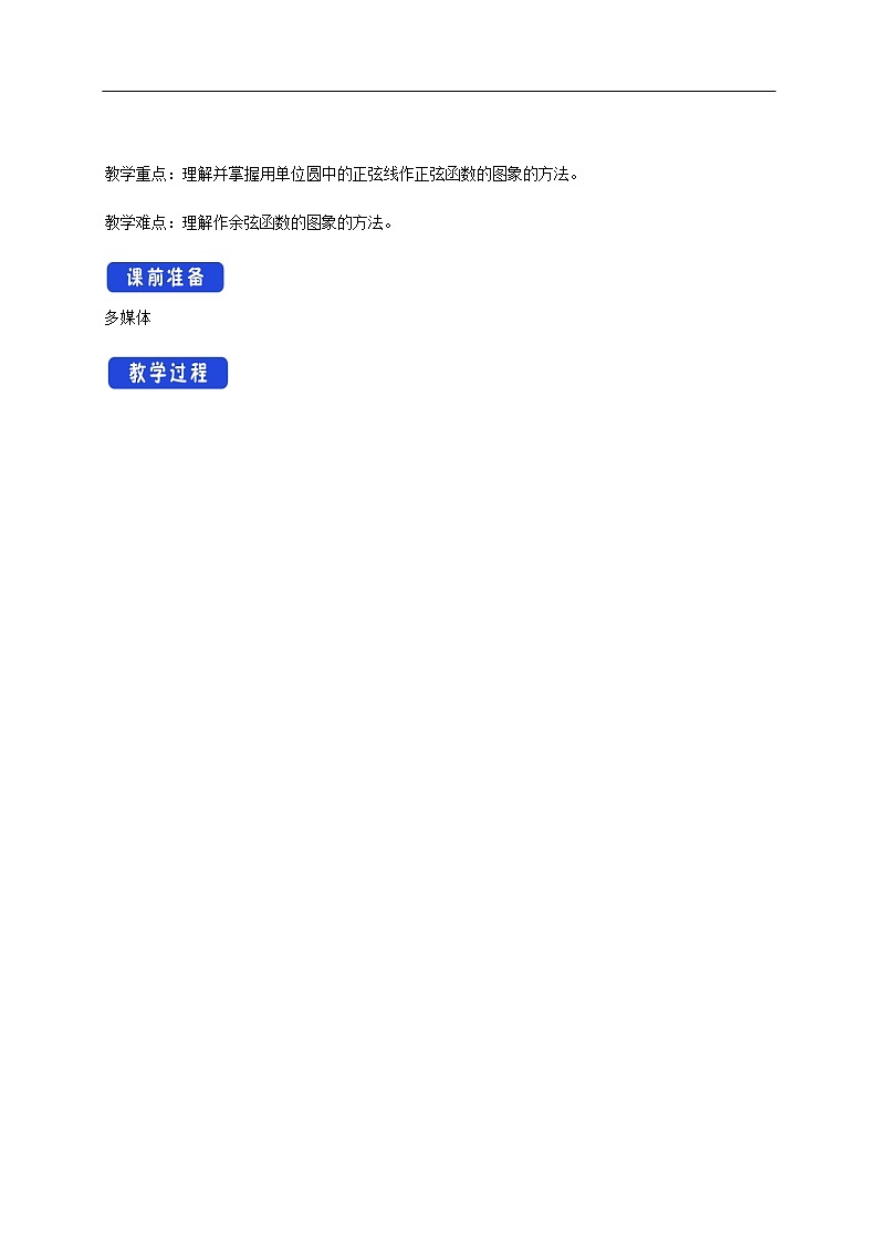 人教A版（2019年）必修一数学5.4.1 正弦函数、余弦函数的图像（课件、教案、学案、配套练习含解析）02