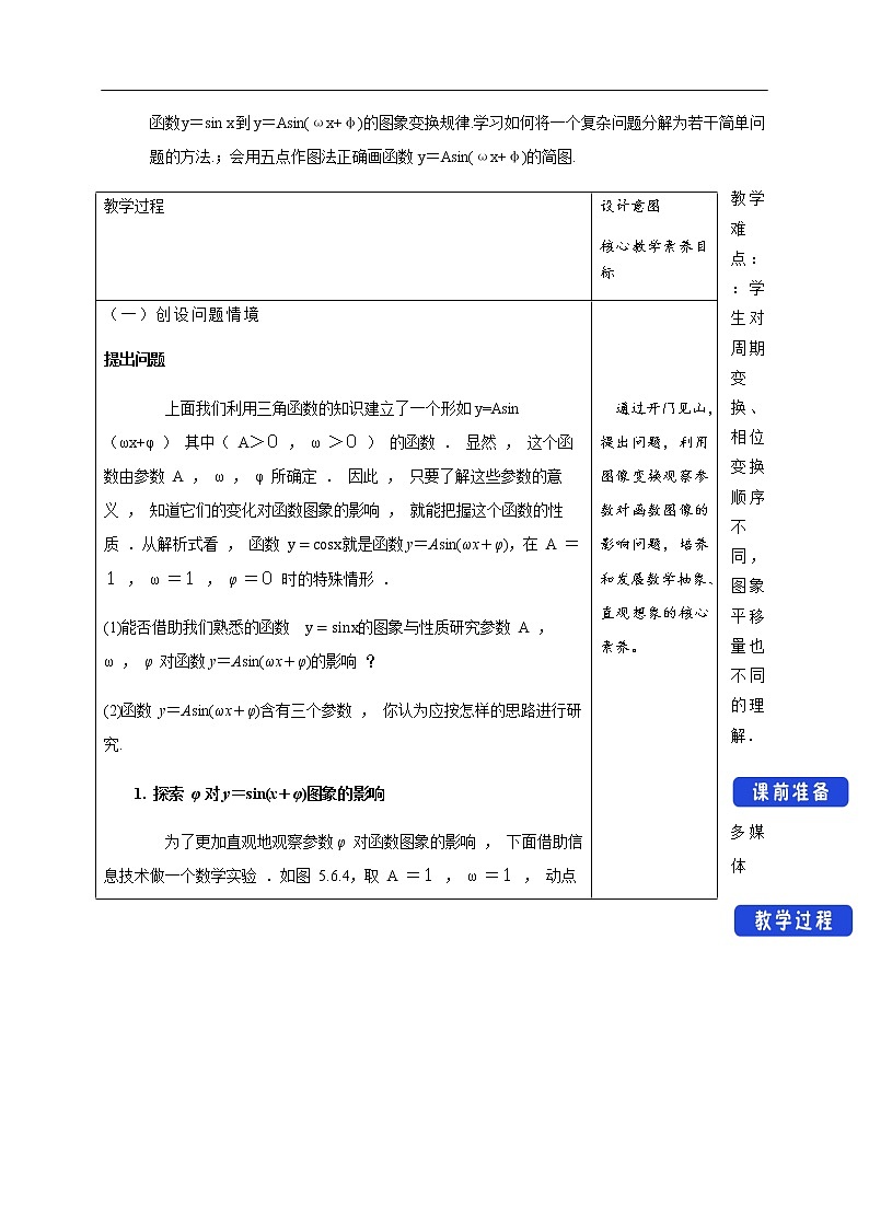 人教A版（2019年）必修一数学5.6 函数y=Asin(ωχ+φ)（课件、教案、学案、配套练习含解析）02