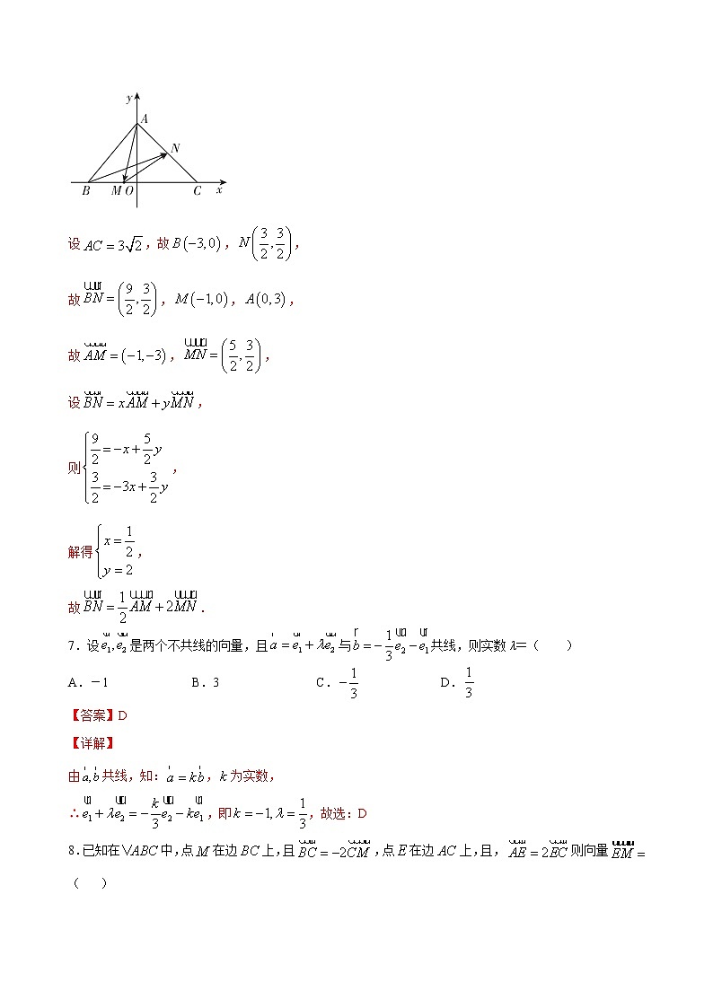 第六章 平面向量初步综合测试-2020-2021学年高一数学课时同步练（人教B版2019必修第二册）03
