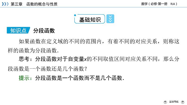 新教材2021-2022学年数学人教A版必修第一册课件：3.1.2+第2课时+分段函数+【高考】05
