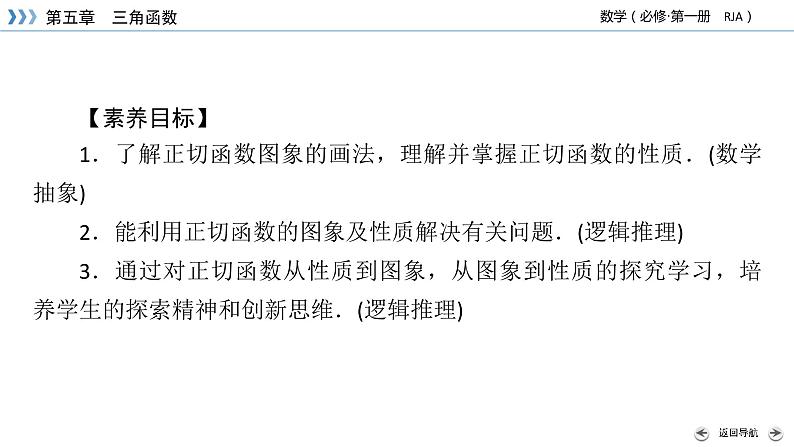 新教材2021-2022学年数学人教A版必修第一册课件：5.4.3+正切函数的性质与图象+【高考】03