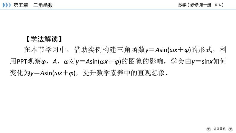 新教材2021-2022学年数学人教A版必修第一册课件：5.6+函数y＝Asin（ωx＋φ）+【高考】04