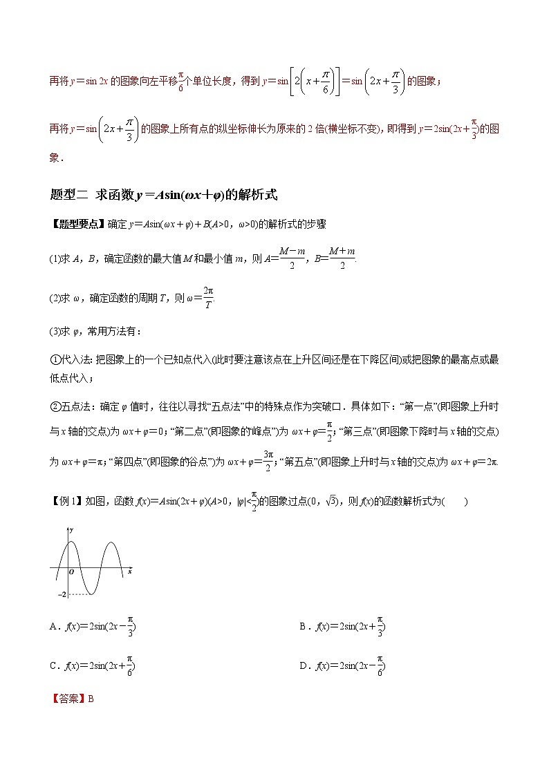 专题4.4 函数y＝Asin(ωx＋φ)的图象及三角函数模型的简单应用（老师版）第3页