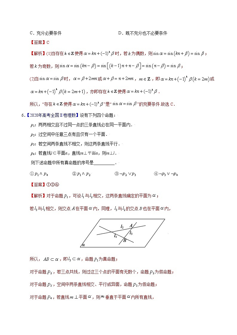 备战2022年高考数学（理）母题题源解密（全国甲卷）专题07 常用逻辑用语（解析版）03