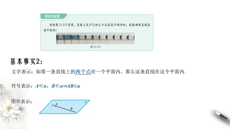 【新教材精创】11.2 平面的基本事实与推论 课件（1）-人教B版高中数学必修第四册(共31张PPT)06