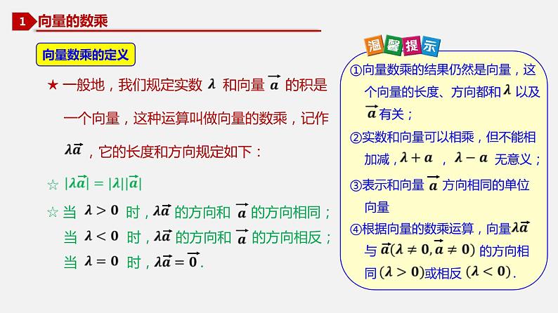 6.2.2 向量的数乘运算-2020-2021学年高一数学同步教学课件（人教A版2019必修第二册）第2页