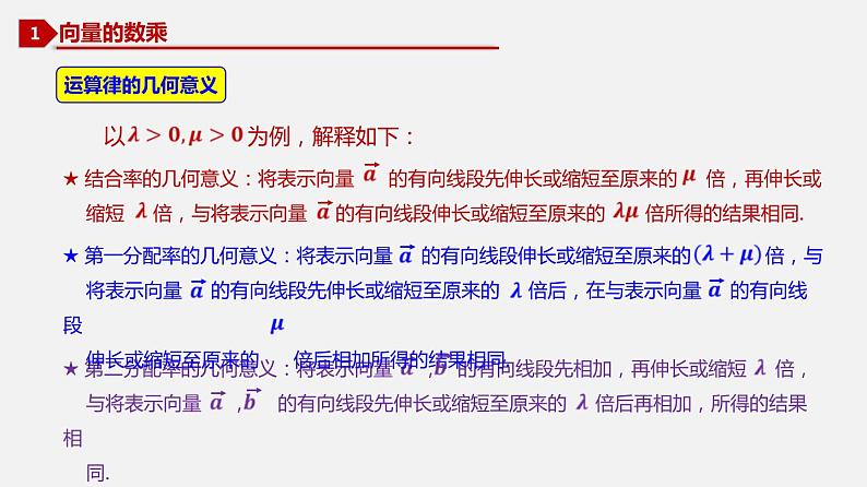 6.2.2 向量的数乘运算-2020-2021学年高一数学同步教学课件（人教A版2019必修第二册）第5页