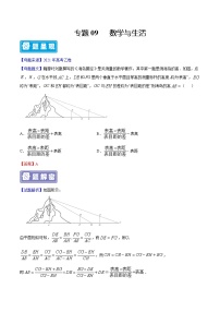 专题09 数学与生活-备战2022年高考数学（理）母题题源解密（全国乙卷）（解析版）
