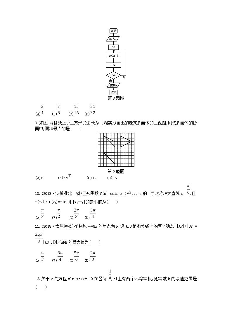 2022届高考数学二轮复习仿真冲刺卷七文后含答案解析第2页