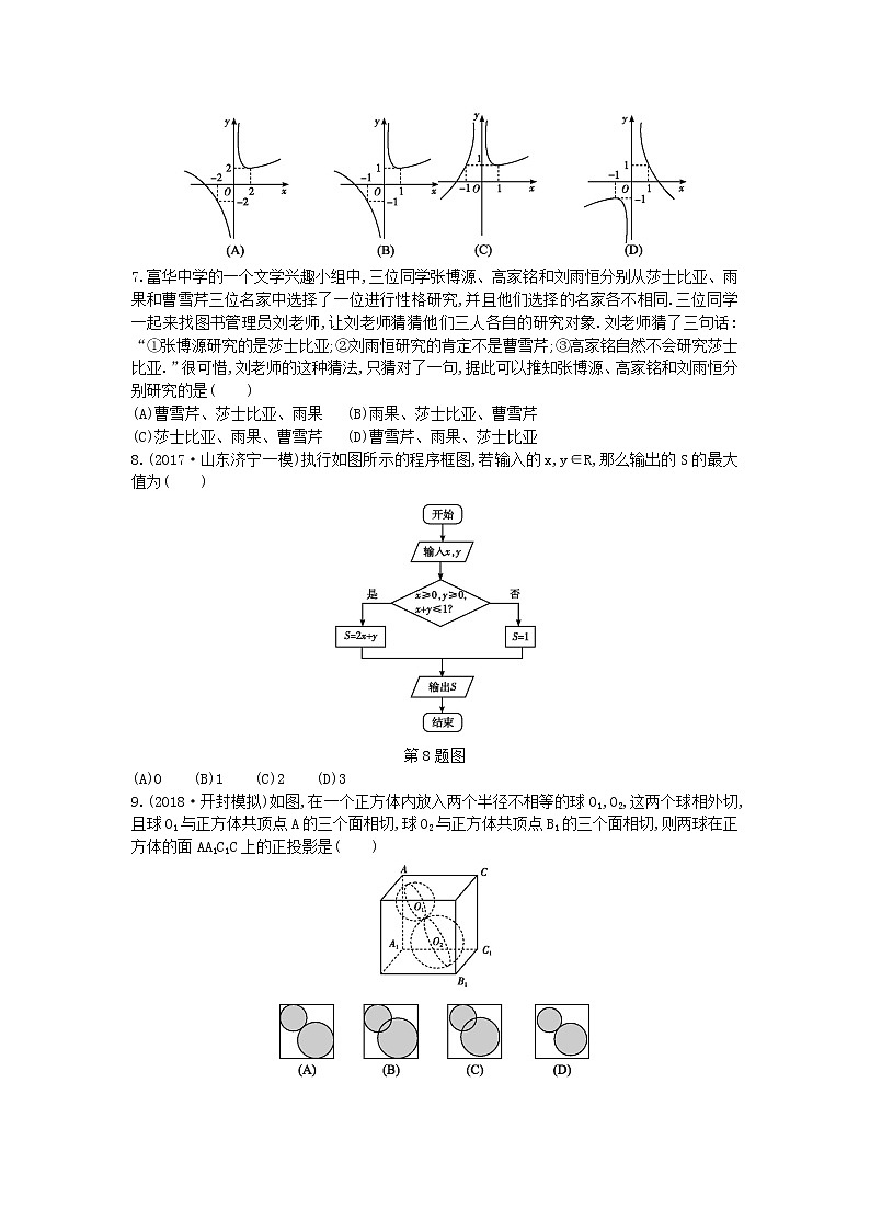 2022届高考数学二轮复习仿真冲刺卷五文含答案解析第2页