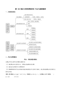 第一章 集合与常用逻辑用语（考点与题型解析）-2020-2021学年高一数学培优对点题组专题突破（人教A版2019必修第一册）教案