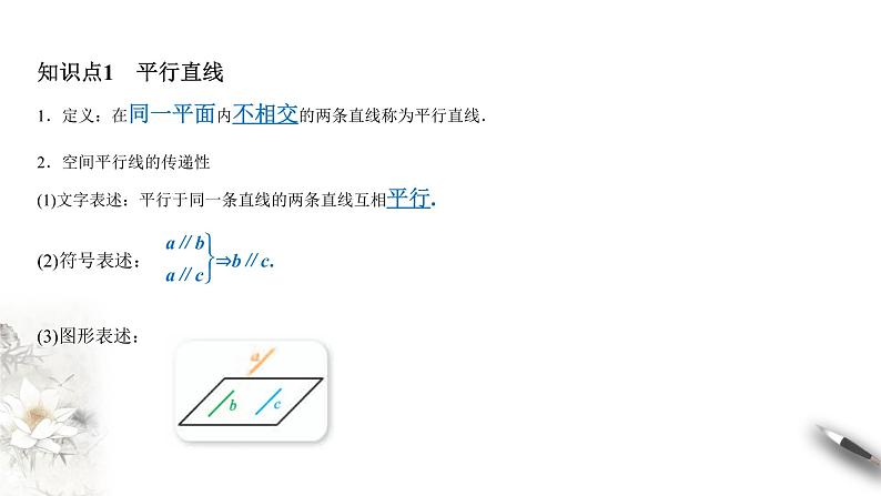 【新教材精创】11.3.1 平行直线与异面直线 课件（1）-人教B版高中数学必修第四册(共21张PPT)第3页