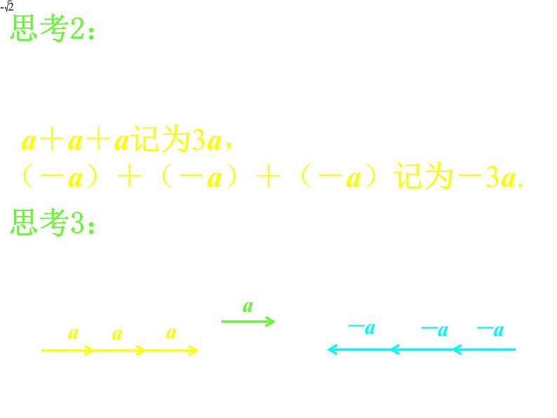 人教版高一上册数学课件《向量数乘及几何意义》04