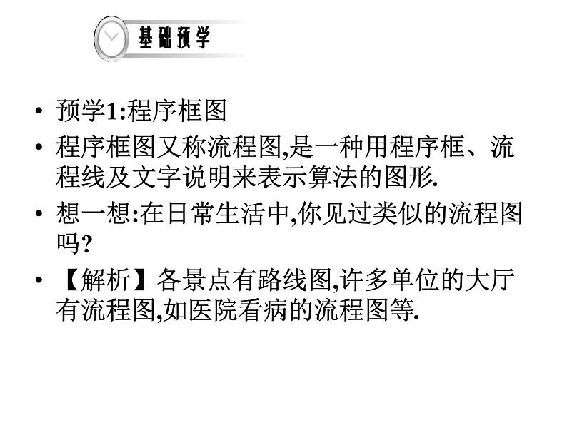 人教版高二数学课件《程序框图及顺序结构》第3页