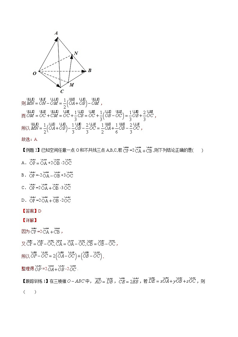 专题01 空间向量与立体几何【知识梳理】-高二数学下学期期末专项复习（新人教A版2019）02