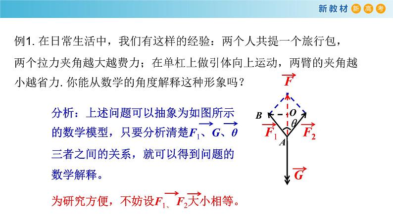 【新教材精创】6.4.2 向量在物理中的应用举例 课件（1）-人教A版高中数学必修第二册(共18张PPT)04