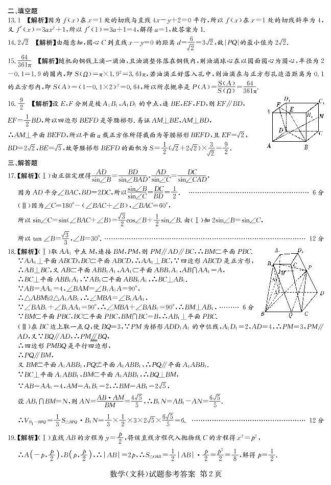 文数_答案第2页