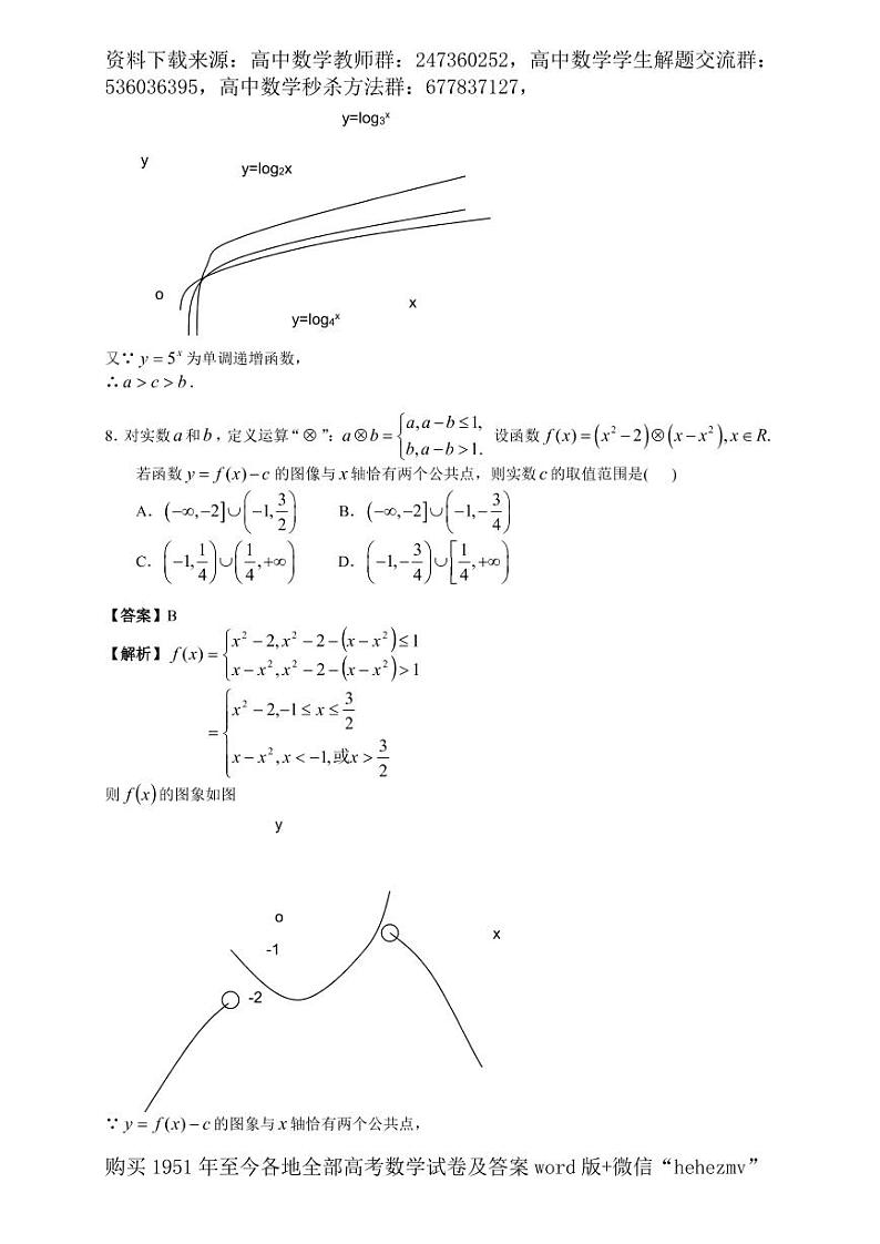 1951至今的高考数学试卷及答案合集03