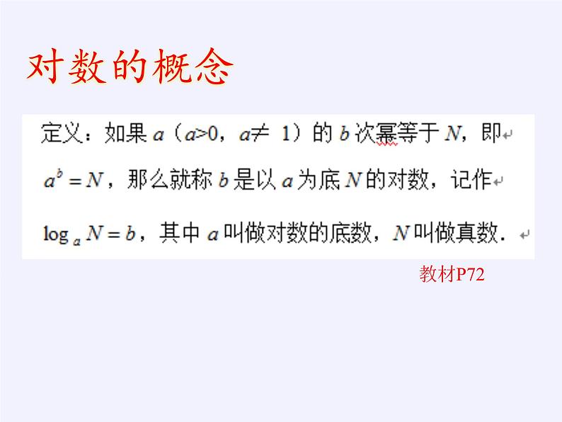 苏教版高中数学必修一 3.2.1 对数（课件）第4页