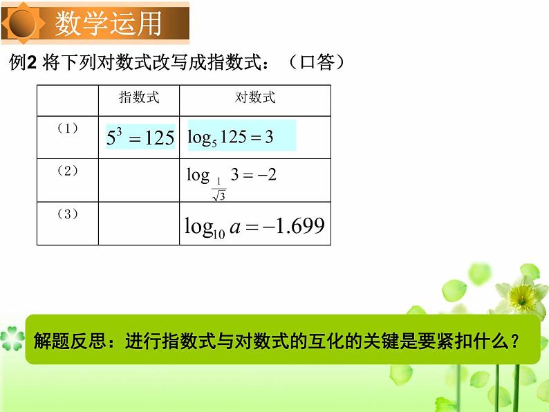 苏教版高中数学必修一3.2.1 对数（课件）第8页