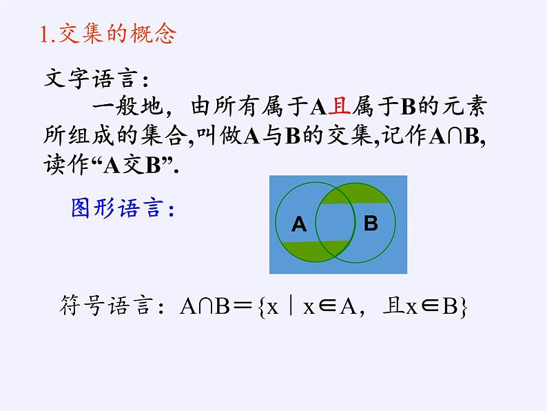 苏教版高中数学必修一 1.3 交集、并集（课件）03