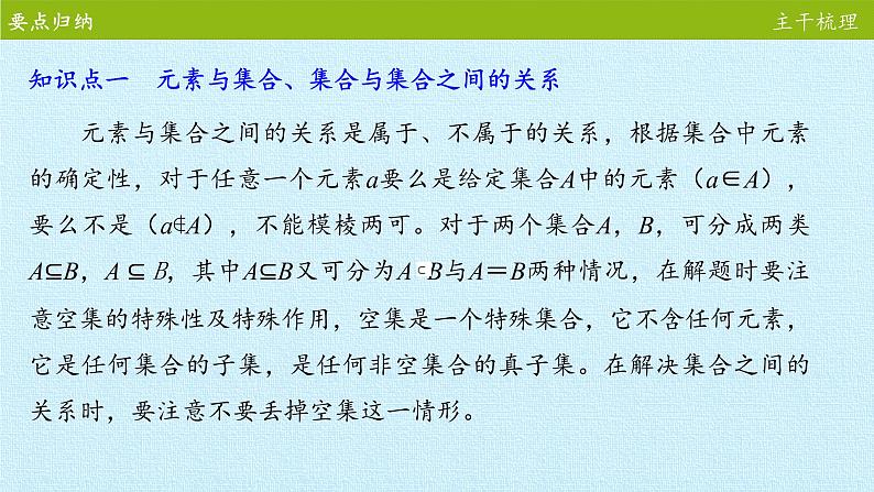 苏教版高中数学必修一第1章 集合 复习（课件）第4页