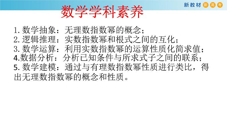 2021年高中数学人教版必修第一册：4.1.2《无理数指数幂及其运算性质》精品课件 第3页