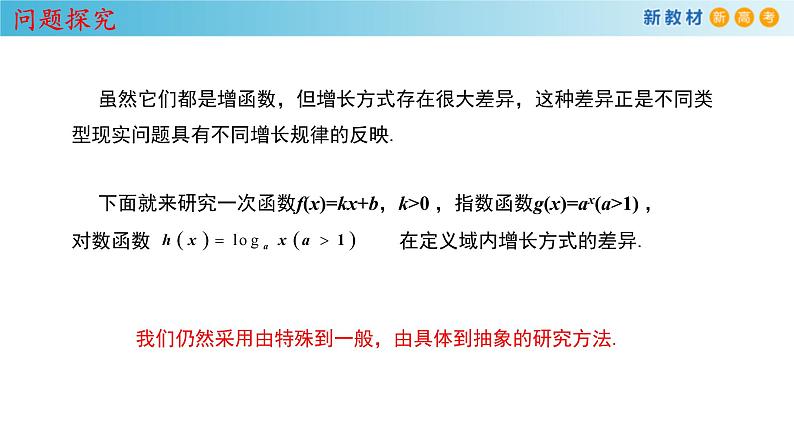 2021年高中数学必修第一册4.4.3《不同增长函数的差异》同步课件（含答案）第5页