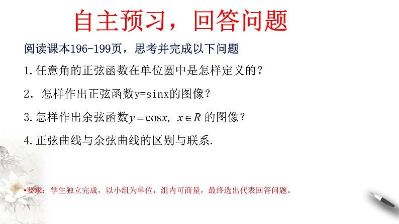 2021年高中数学人教版必修第一册：5.4.1《正弦函数、余弦函数的图像》精品课件 第4页
