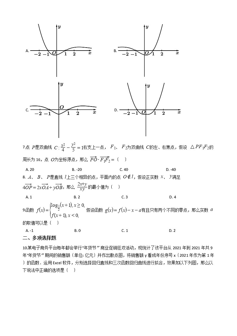 2021届广东省高州市高三数学二模试卷及答案02