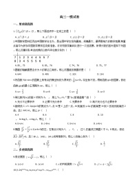 2021届广东省湛江市数学高三一模试卷及答案