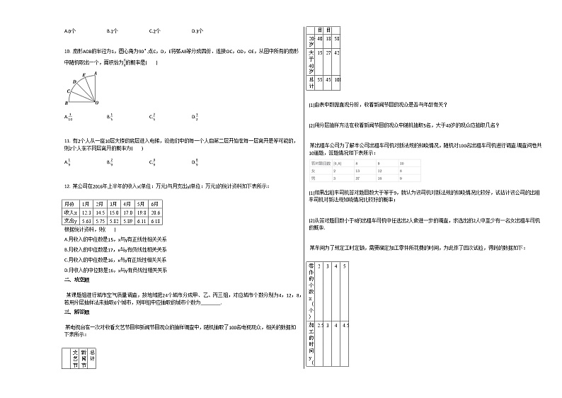 2020-2021年河南省濮阳市高一（下）4月月考数学试卷人教A版第2页